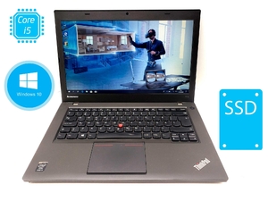 Ноутбук (ультрабук) Lenovo ✔ ThinkPad T440 14" HD+ на Intel Core i5-4300U 14 / ОЗУ 8 / SSD 120 / батарея 2ч ⭐ОС и ПО в Подарок⭐