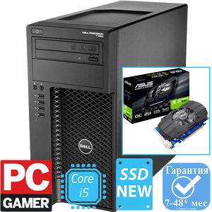 Игровой DELL Precision T1650 ✅ 4 Ядра i5-3470 (3.2-3,6 ГГц)⭐️ НОВОЙ Видеокартой Asus PCI-Ex GeForce GT 1030