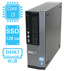 Системный блок Dell OptiPlex 790 ✅ i3-2100 (3.1 ГГц) / Ram 4 / SSD 128 / DisplayPort, COM-порт. Со звуком.