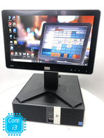 Сенсорный POS-монитор + Системный блок ✅Wincor Nixdorf 15,6" ✅Gorilla Glass LED реагирует на нажатие пальцем и предметом✅HP RP5 Retail System ✅ i3 4150 3.4 gHz 4gb/120 SSD/✅ 4*COM Port