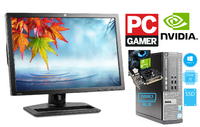 Игровой компьютер с монитором Dell OptiPlex 3010 / i5-3470 c GeForce GT1030 / Ram 8 / SSD120+ HDD500 + монитор 24" ips HP ZR2440 Full HD + клавиатура + мышь